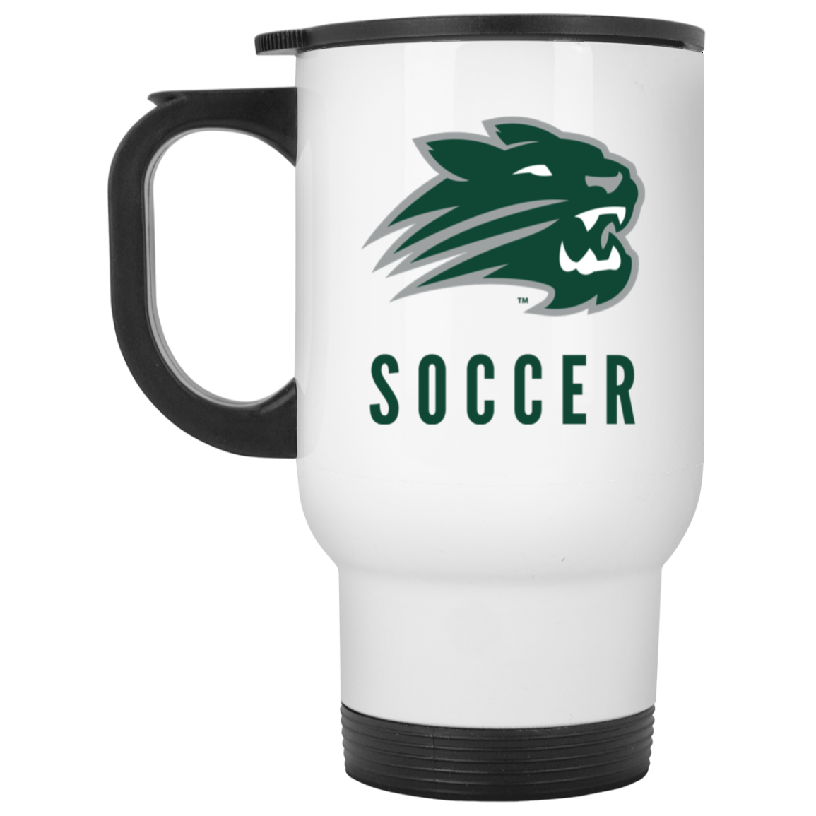 Jenison Wildcats Soccer White Travel Mug