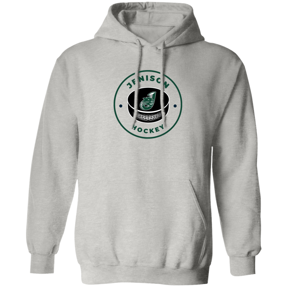 Puck Logo Green Pullover Hoodie