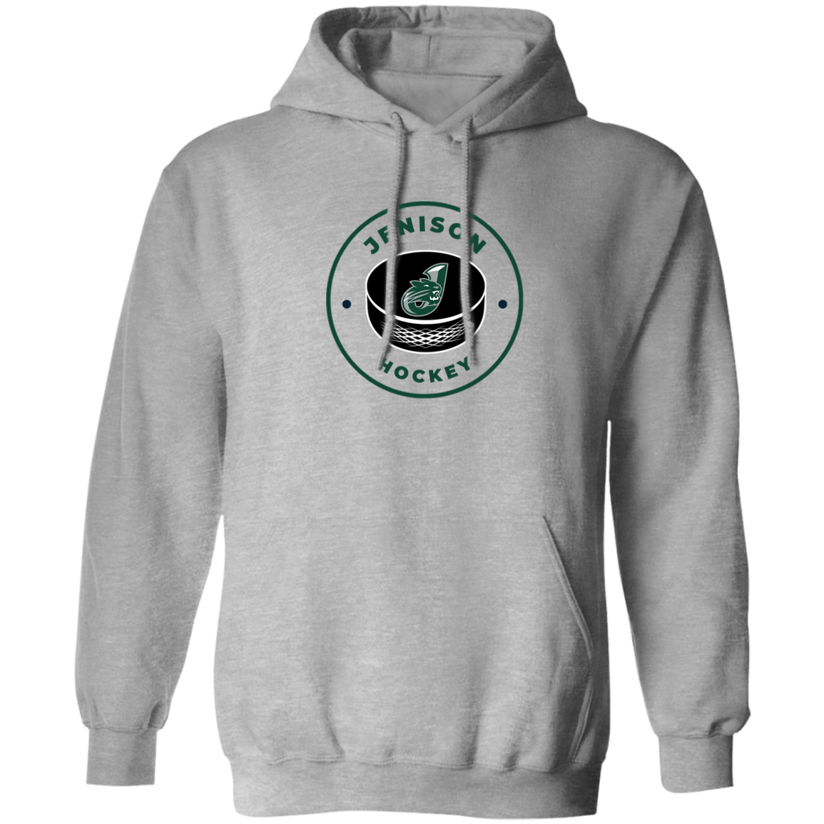 Puck Logo Green Pullover Hoodie