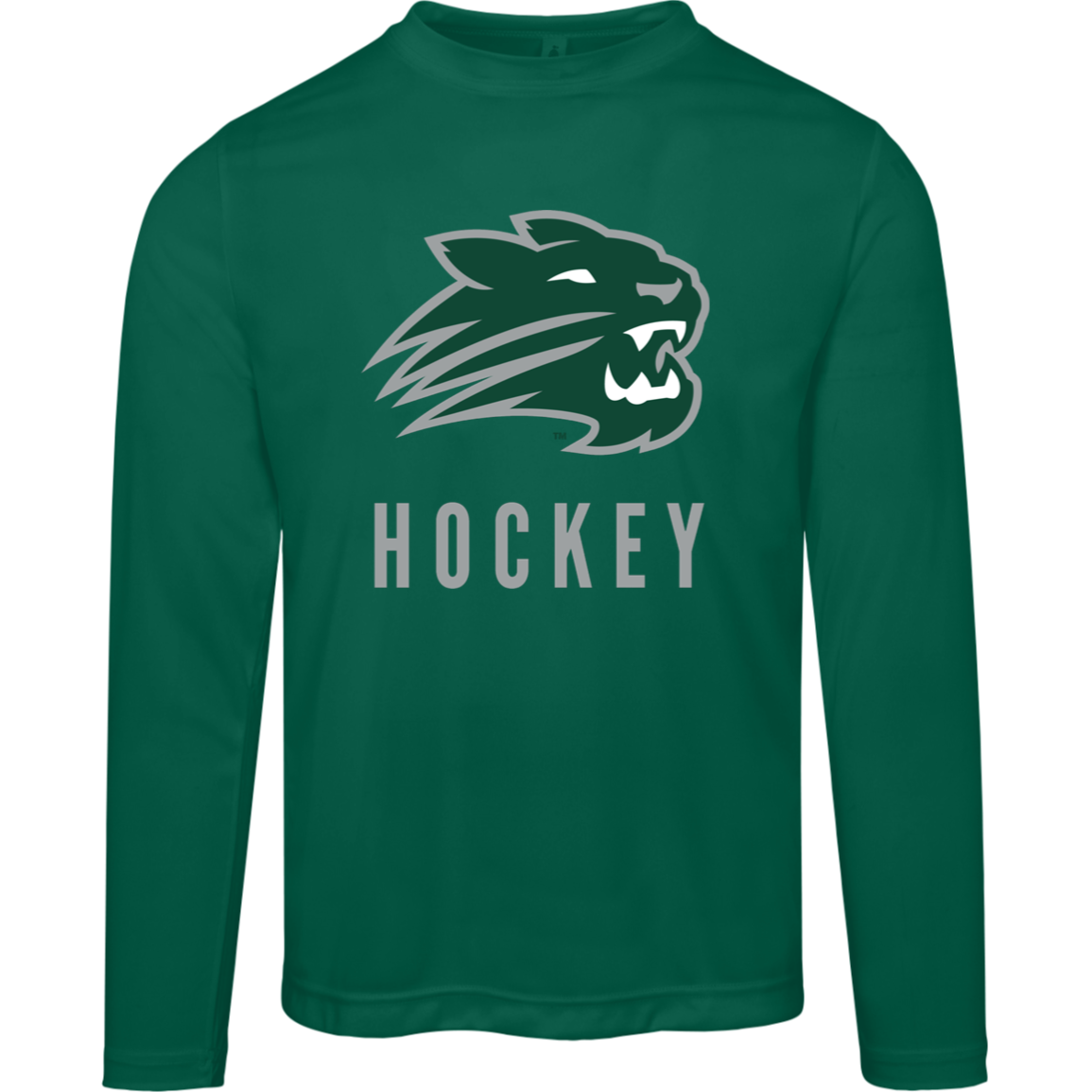 Wildcats Hockey Dry Fit Performance TT11L Team 365 Mens Zone Long Sleeve Tee