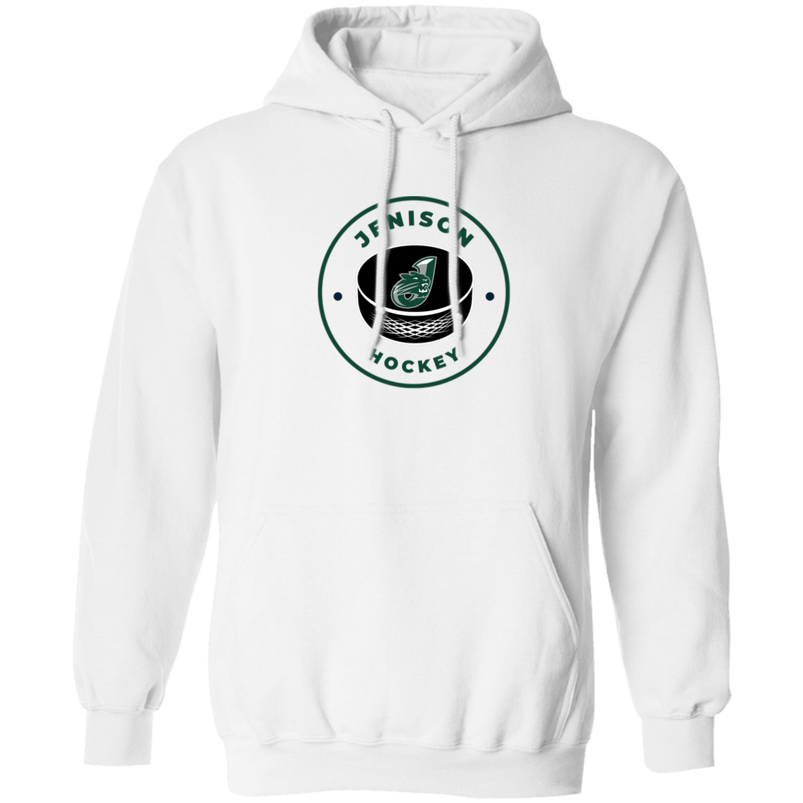 Puck Logo Green Pullover Hoodie