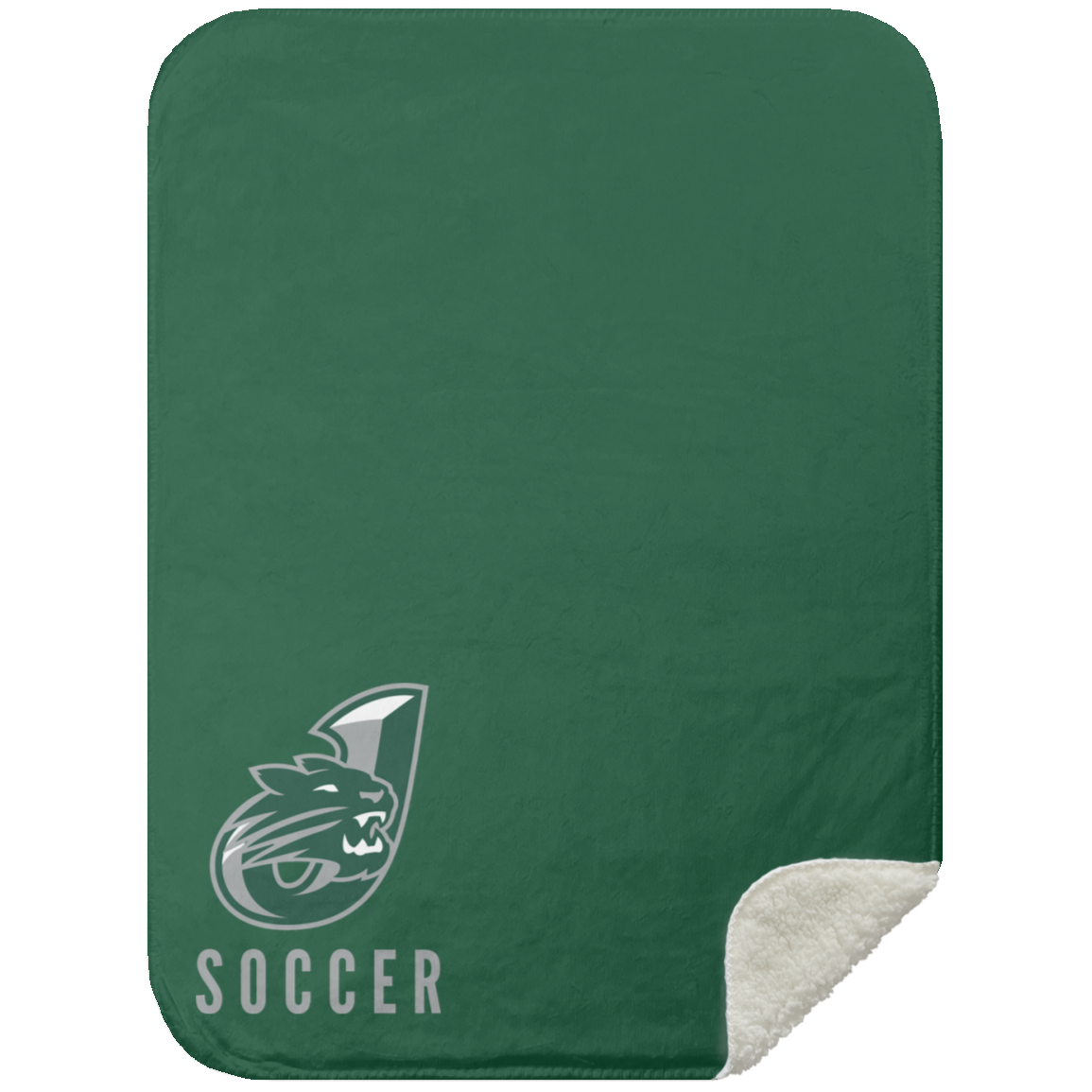 Jenison "J" Soccer Premium Sherpa Blanket 30x40