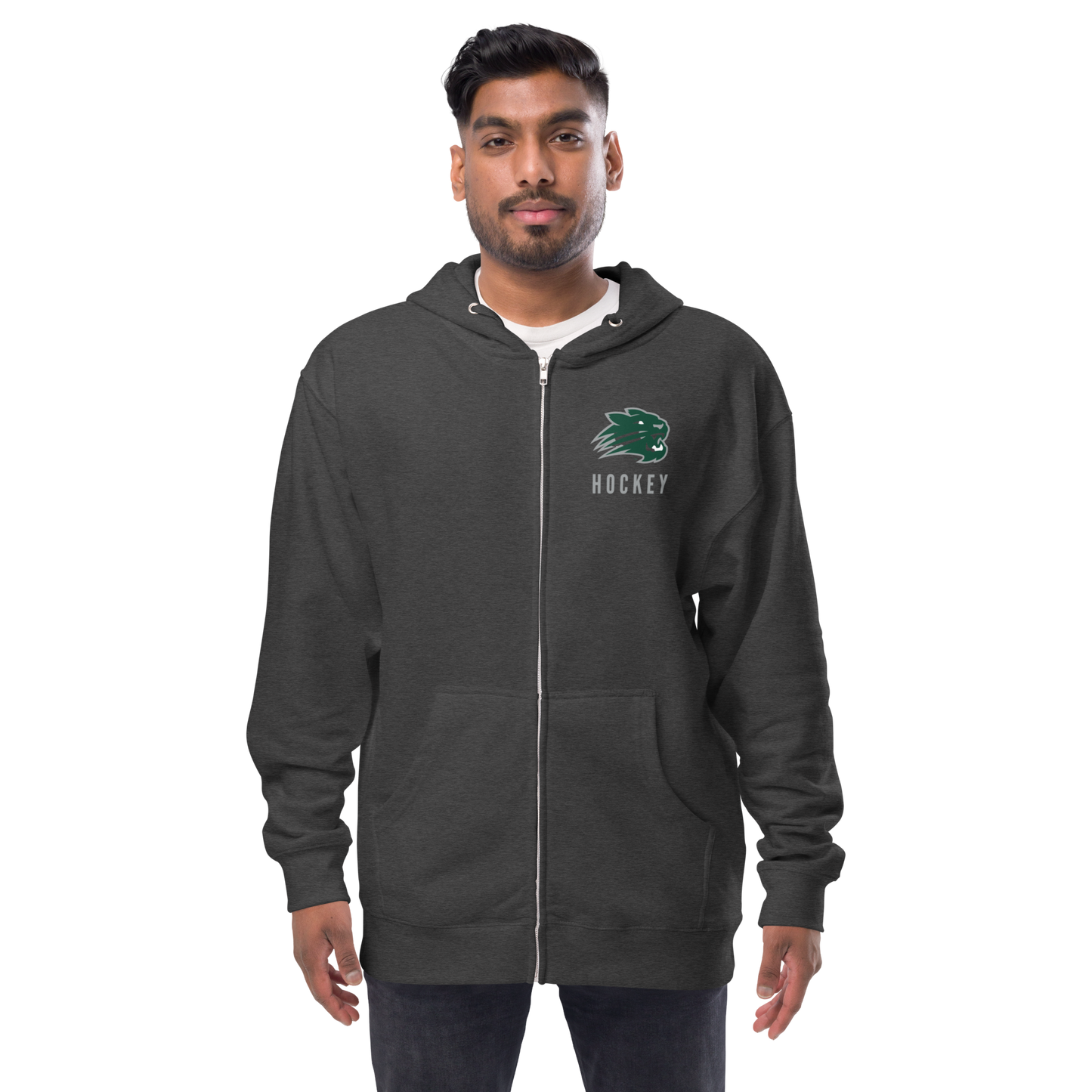 Wildcat Logo Unisex fleece zip up hoodie