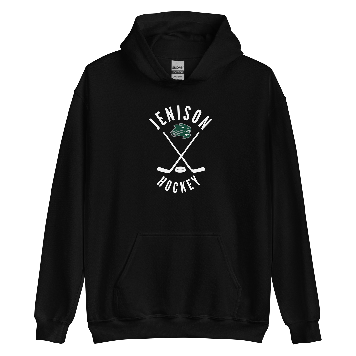 Hockey Stick Logo Jenison Unisex Hoodie