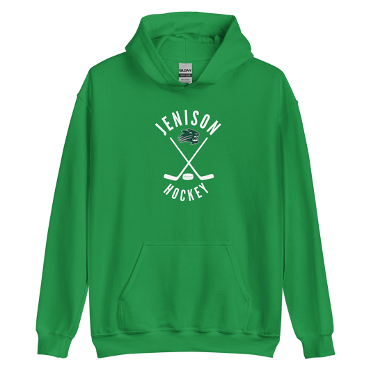 Hockey Stick Logo Jenison Unisex Hoodie