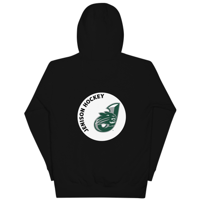 Small Cat Logo with Circle Logo on back Unisex Cotton Hoodie