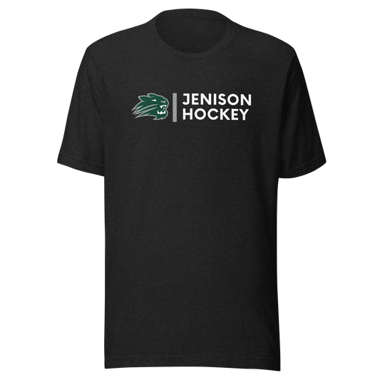 Small Cat Hockey Logo Unisex Cotton t-shirt